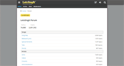 Desktop Screenshot of forum.letssingit.com